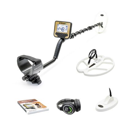 Detector de metales GOLD KRUZER + 3 bobinas (19x10 cm +  26x14cm + 40x33.5cm) + Audífono bluetooth